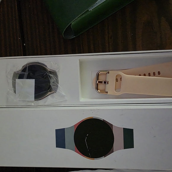 Smartwatch with Beige Strap